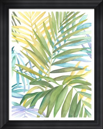 Framed Tropical Pattern I Print