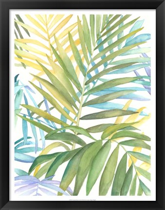 Framed Tropical Pattern I Print