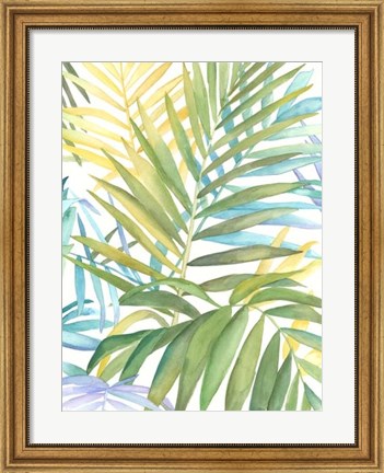 Framed Tropical Pattern I Print