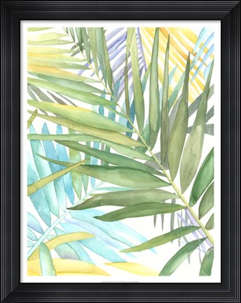 Framed Tropical Pattern II Print