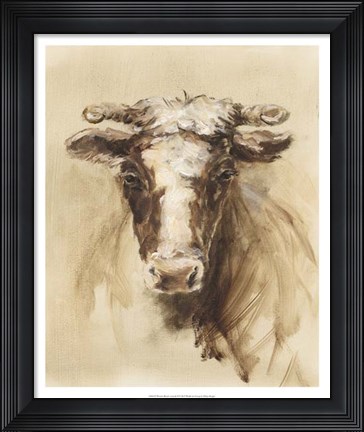 Framed Western Ranch Animals II Print