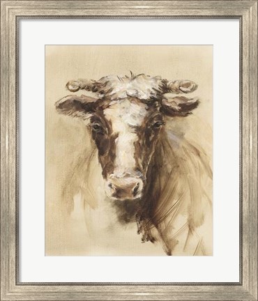 Framed Western Ranch Animals II Print