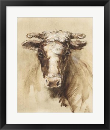 Framed Western Ranch Animals II Print