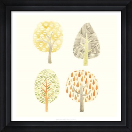 Framed Forest Patterns I Print