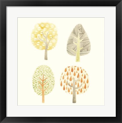 Framed Forest Patterns I Print