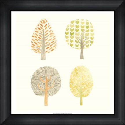 Framed Forest Patterns II Print