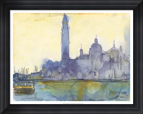 Framed Venice Watercolors VI Print
