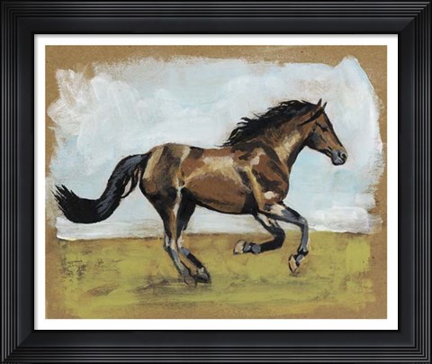 Framed Equestrian Studies I Print