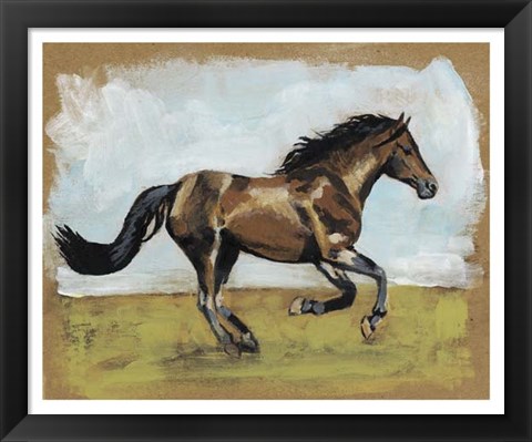 Framed Equestrian Studies I Print