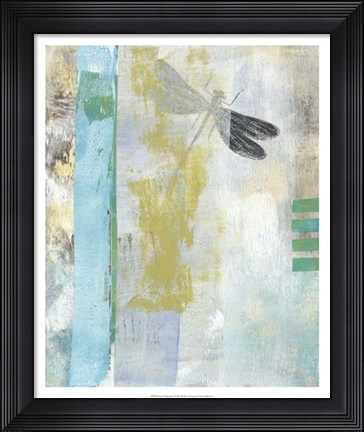 Framed Serene Dragonfly I Print