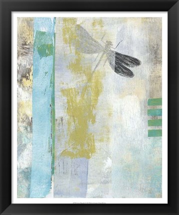 Framed Serene Dragonfly I Print