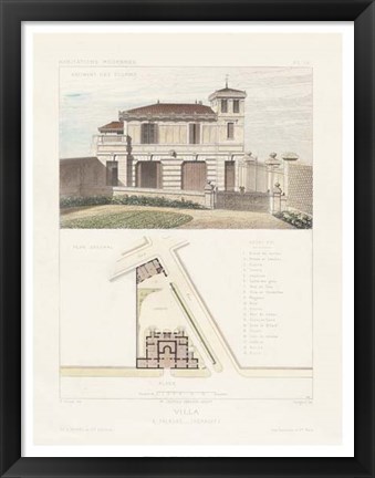 Framed Habitations Modernes III Print