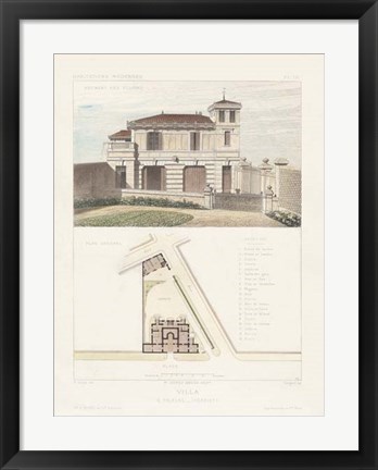 Framed Habitations Modernes III Print