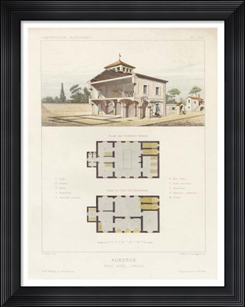 Framed Habitations Modernes IV Print