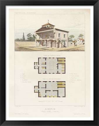Framed Habitations Modernes IV Print