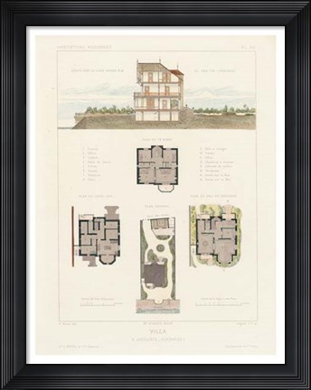Framed Habitations Modernes V Print