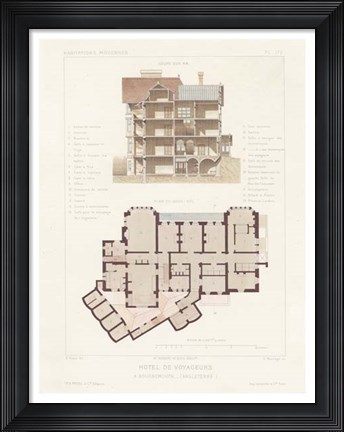 Framed Habitations Modernes VI Print