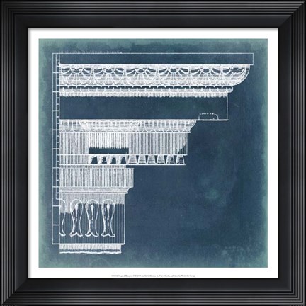 Framed Capital Blueprint II Print