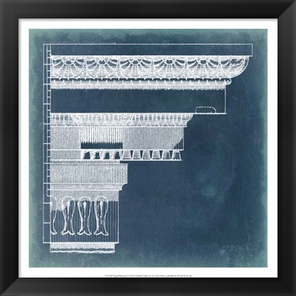 Framed Capital Blueprint II Print