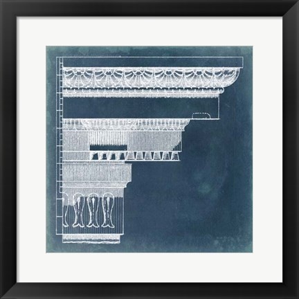 Framed Capital Blueprint II Print