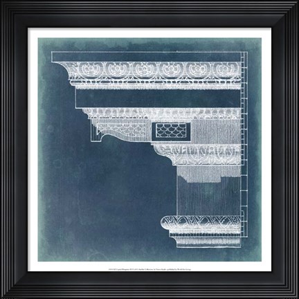 Framed Capital Blueprint III Print
