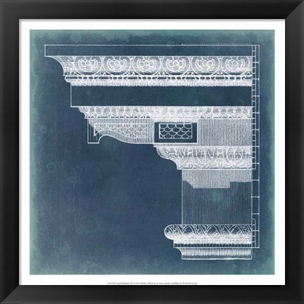 Framed Capital Blueprint III Print