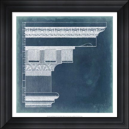 Framed Capital Blueprint IV Print