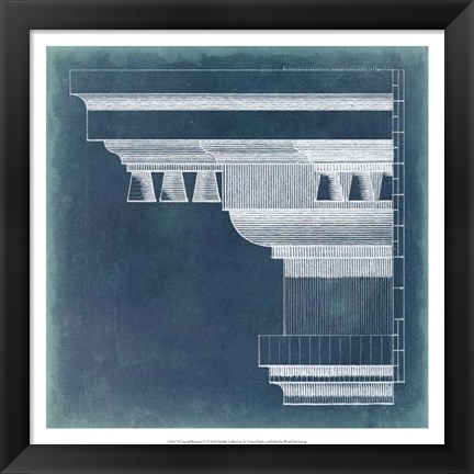 Framed Capital Blueprint V Print
