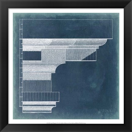 Framed Capital Blueprint VI Print