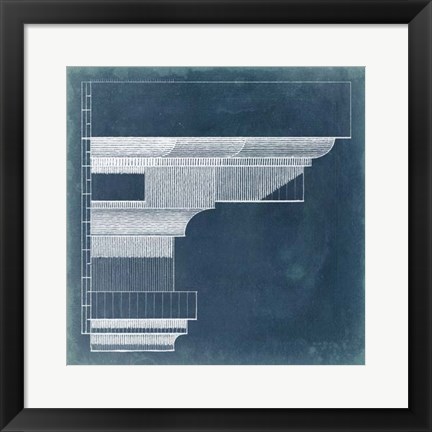 Framed Capital Blueprint VI Print