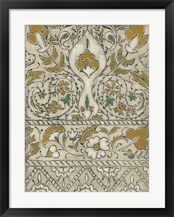 Framed Earthenware Floral I Print