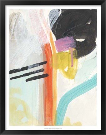 Framed Rhythm Variations I Print