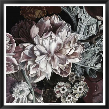Framed Marsala Bouquet I Print