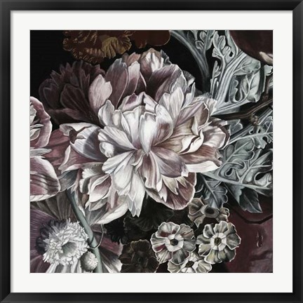 Framed Marsala Bouquet I Print