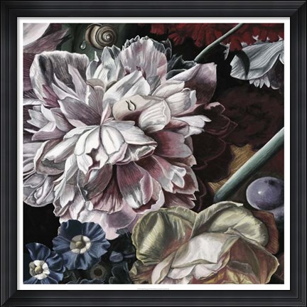 Framed Marsala Bouquet II Print