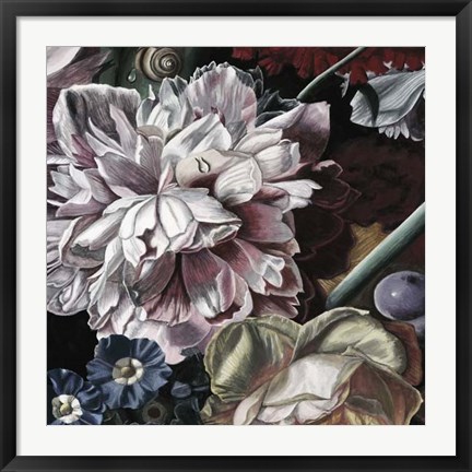 Framed Marsala Bouquet II Print