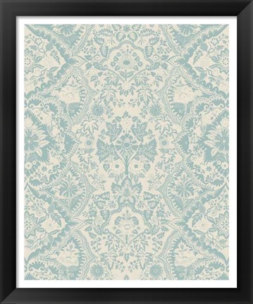Framed Baroque Tapestry in Spa I Print