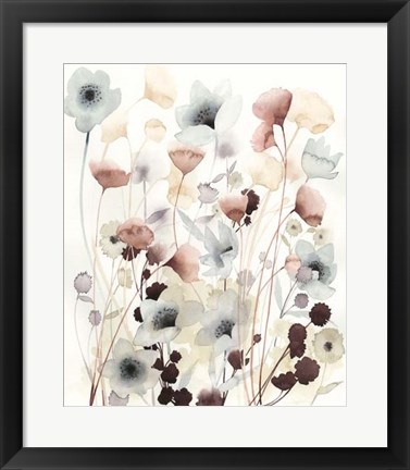Framed Bespoken Blossoms I Print