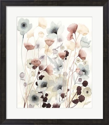 Framed Bespoken Blossoms I Print