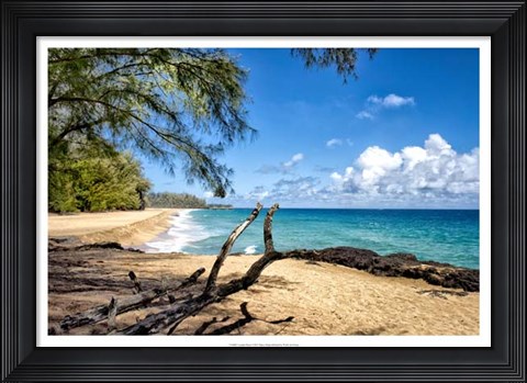 Framed Lumahai Beach Print