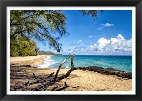 Framed Lumahai Beach Print