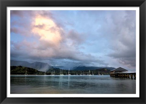 Framed Rains at Hanalei Print