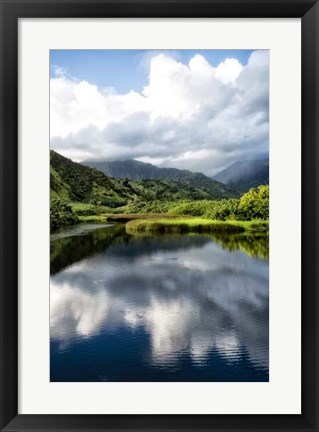 Framed Cloud Reflections II Print