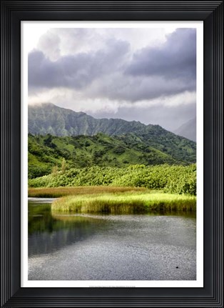 Framed Coastal Marsh Triptych II Print