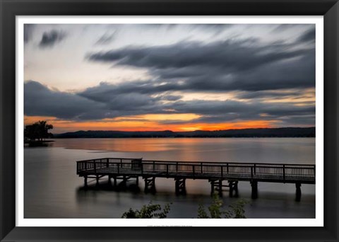 Framed Lake Sunset Print