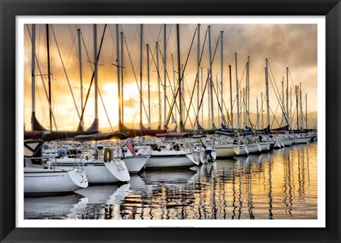 Framed Backlit Marina Print