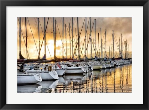 Framed Backlit Marina Print