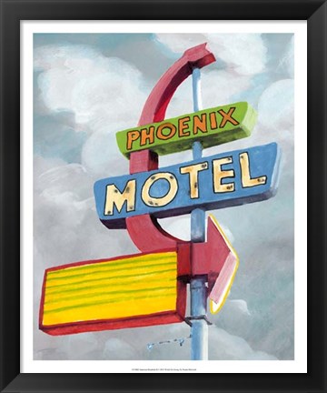 Framed American Roadside II Print