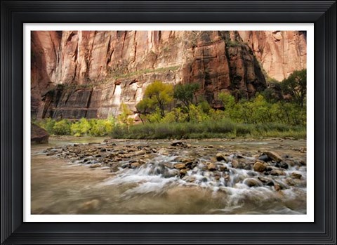 Framed Water &amp; Stone Print