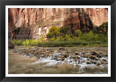 Framed Water &amp; Stone Print